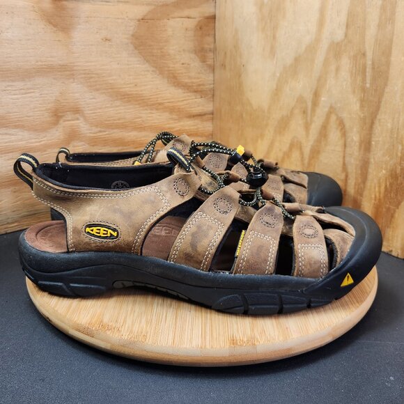 Keen Newport Bison Mens Brown Leather Waterproof Sandals Size 13 main image 5